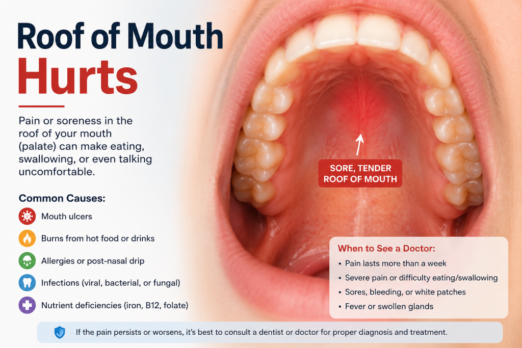 Roof of Mouth Hurts: 10 Common Causes and the Best Treatment Options