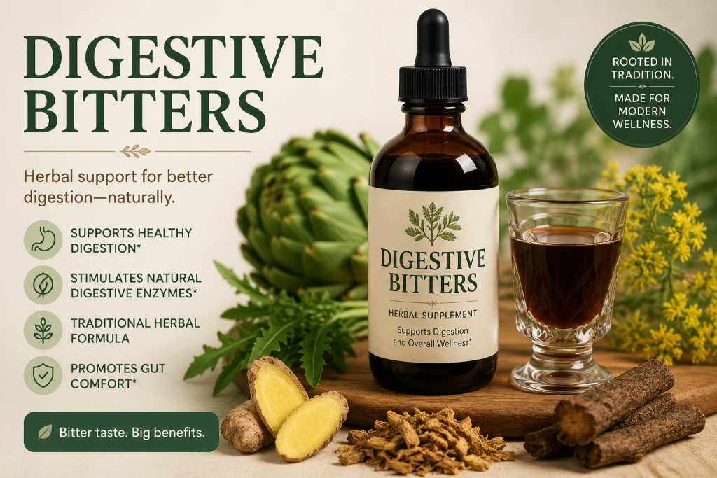 How Digestive Bitters Support Gut Health: Science-Backed Benefits and Uses